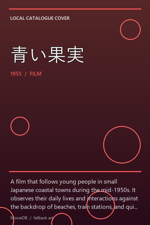 青い果実 poster