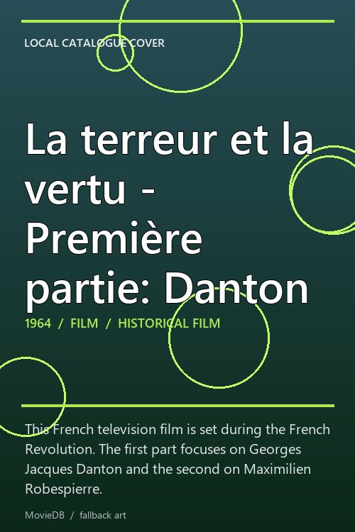 La terreur et la vertu - Première partie: Danton poster