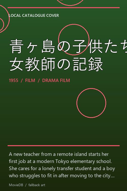 青ヶ島の子供たち 女教師の記録 poster