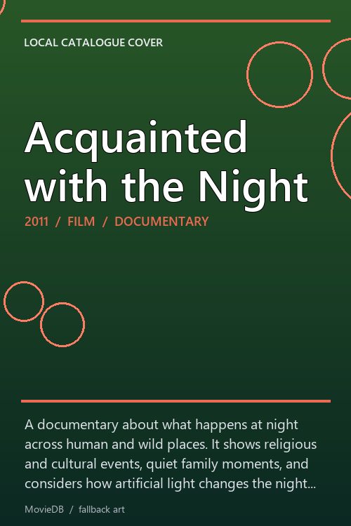 Acquainted with the Night poster