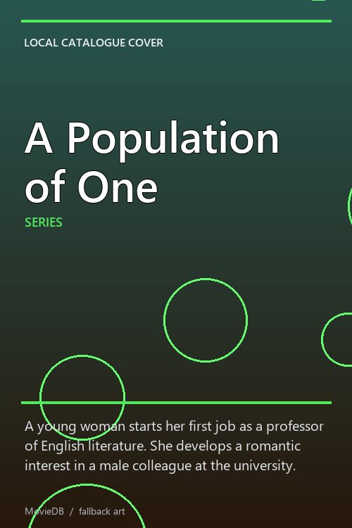 A Population of One poster