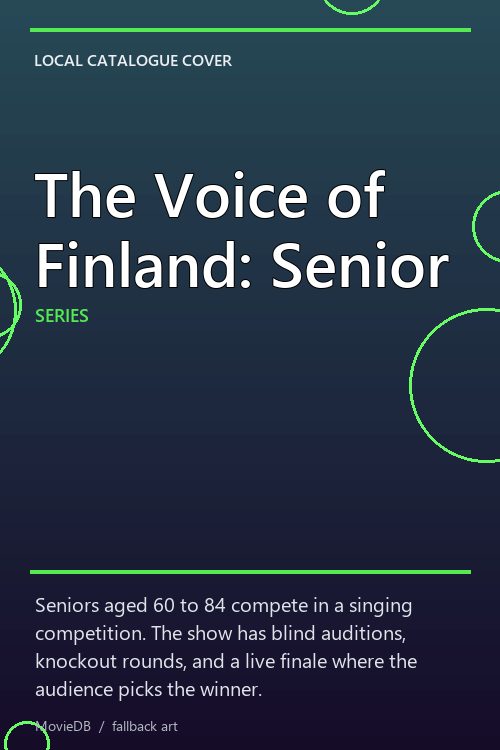 The Voice of Finland: Senior poster