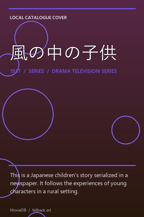 風の中の子供 poster
