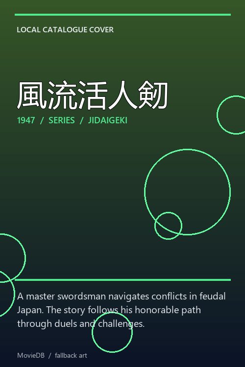 風流活人剱 poster