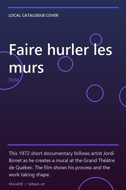 Faire hurler les murs poster