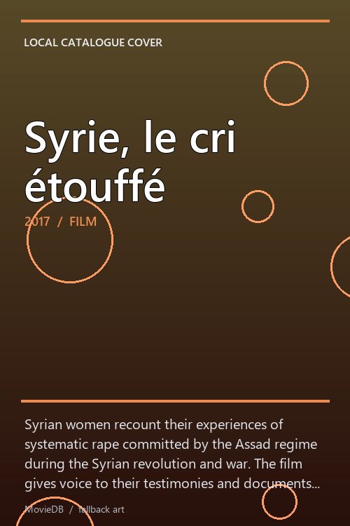 Syrie, le cri étouffé poster