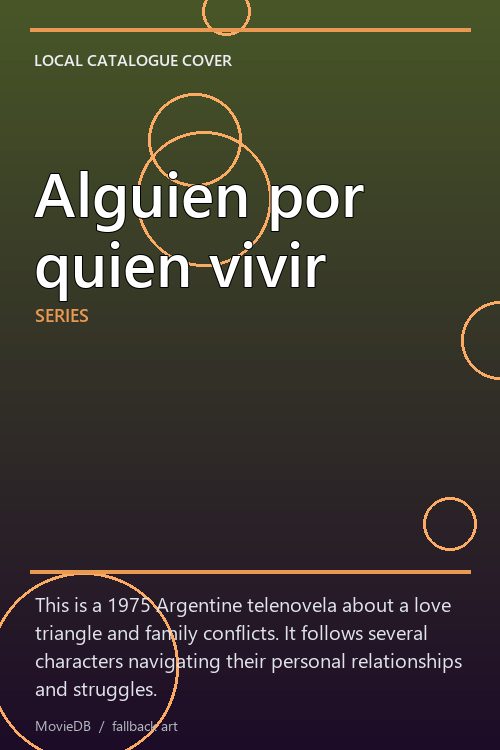 Alguien por quien vivir poster