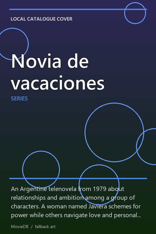 Novia de vacaciones poster