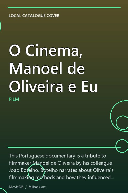 O Cinema, Manoel de Oliveira e Eu poster