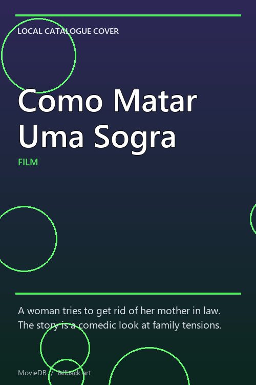 Como Matar Uma Sogra poster