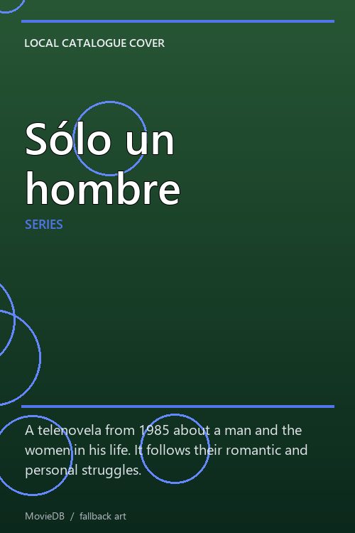 Sólo un hombre poster