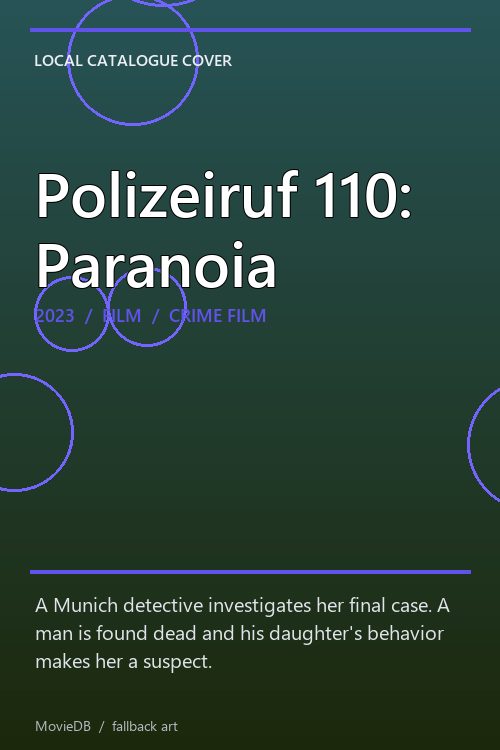 Polizeiruf 110: Paranoia poster