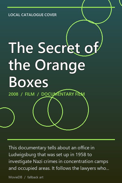 The Secret of the Orange Boxes poster