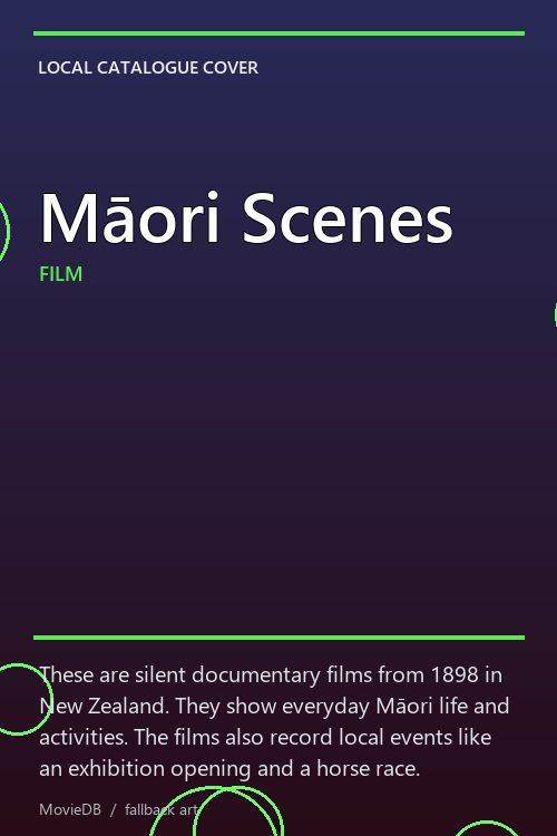 Māori Scenes poster