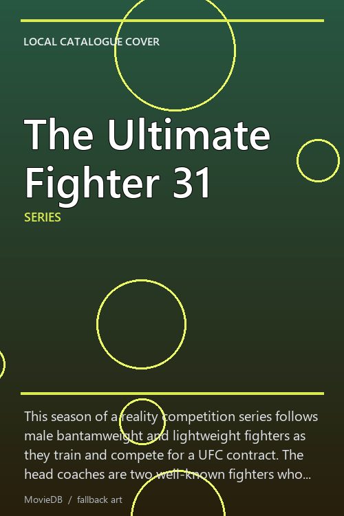 The Ultimate Fighter 31 poster