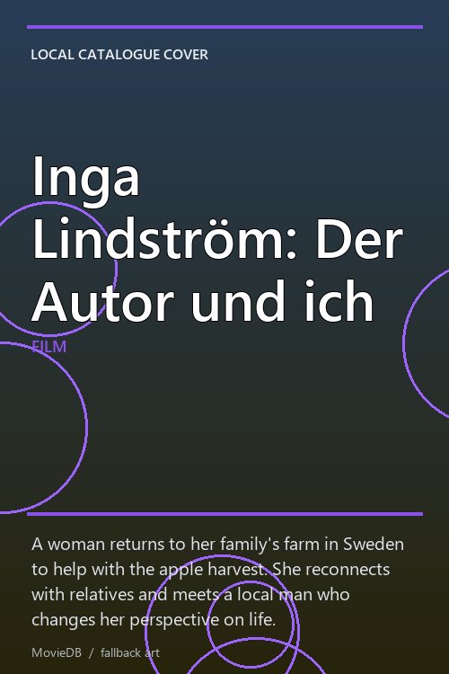 Inga Lindström: Der Autor und ich poster