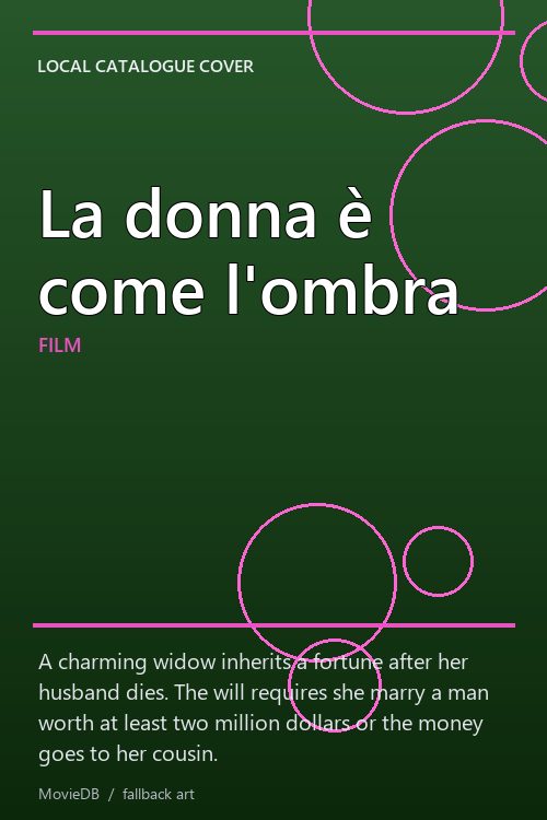 La donna è come l'ombra poster