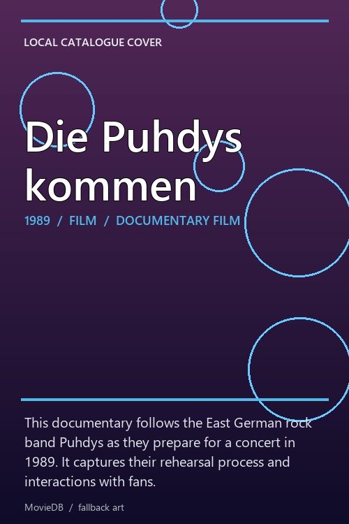 Die Puhdys kommen poster