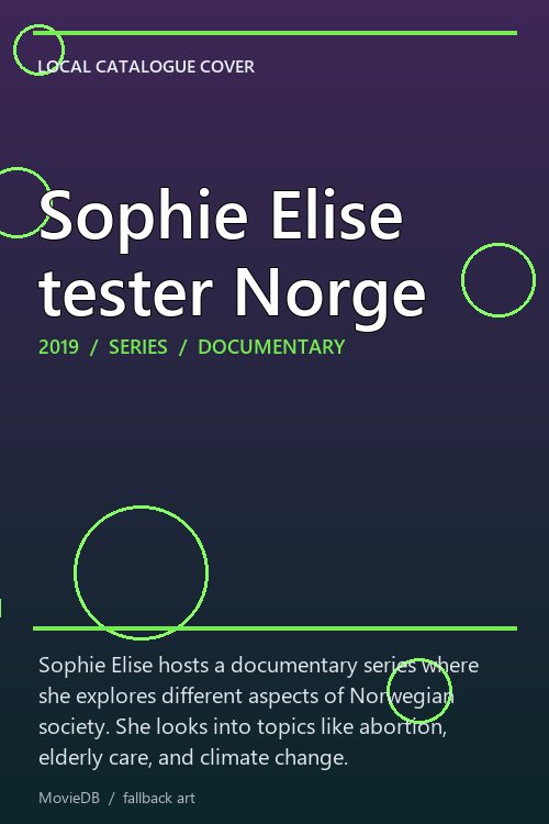 Sophie Elise tester Norge poster