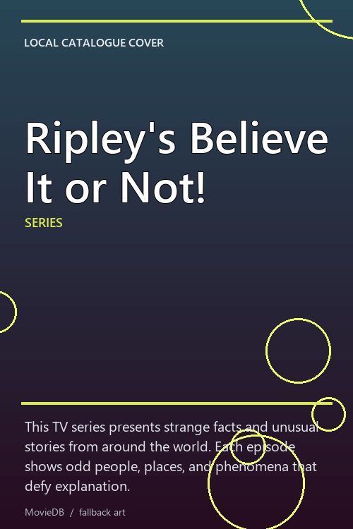 Ripley's Believe It or Not! poster