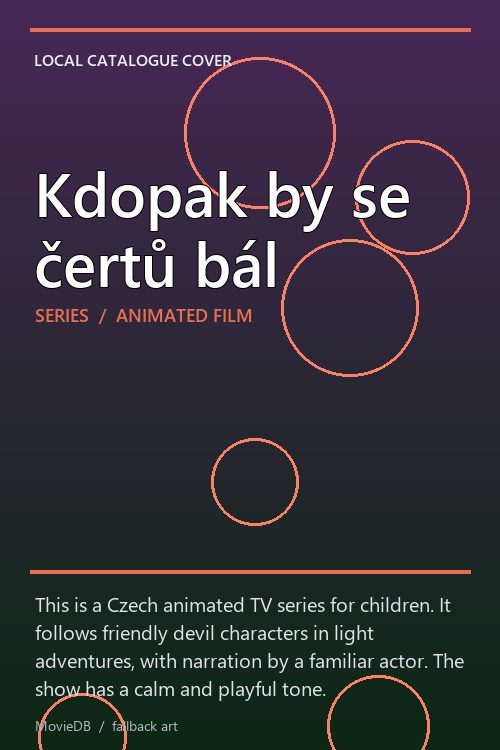 Kdopak by se čertů bál poster