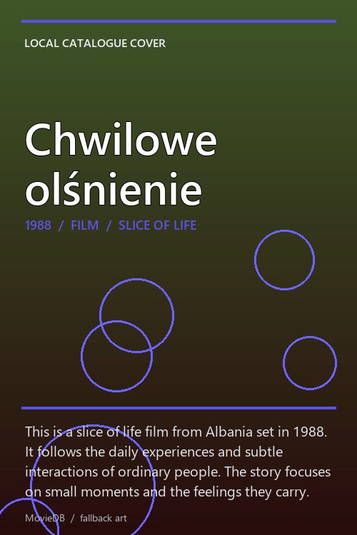 Chwilowe olśnienie poster