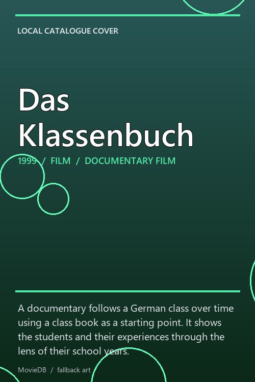 Das Klassenbuch poster