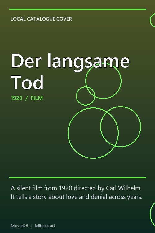 Der langsame Tod poster