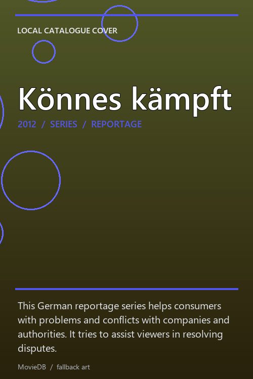 Könnes kämpft poster