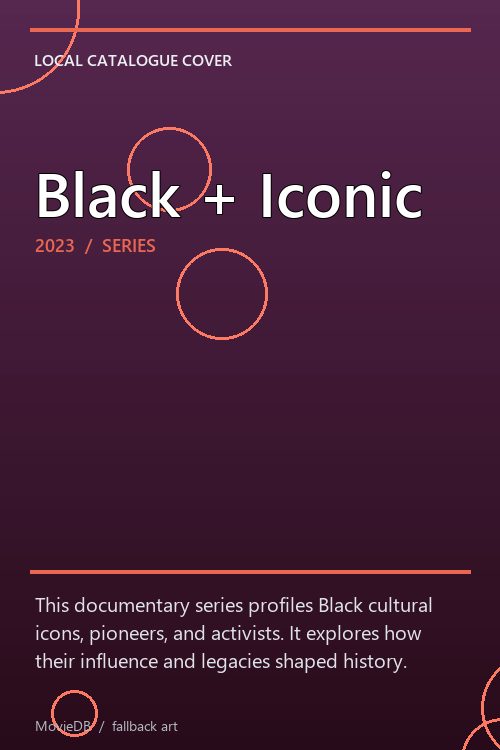 Black + Iconic poster