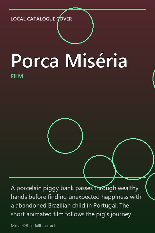 Porca Miséria poster