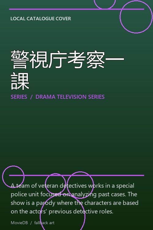 警視庁考察一課 poster