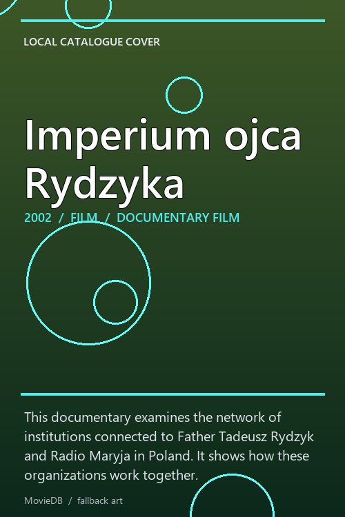 Imperium ojca Rydzyka poster