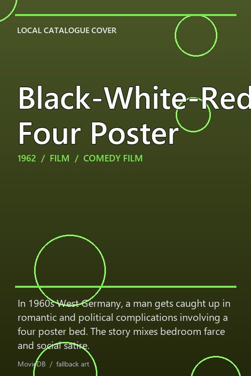 Black-White-Red Four Poster poster