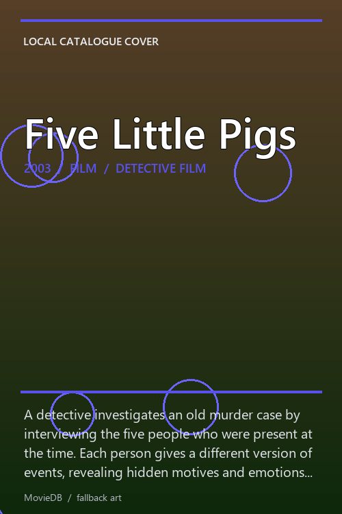 Five Little Pigs poster