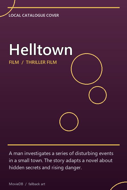 Helltown poster
