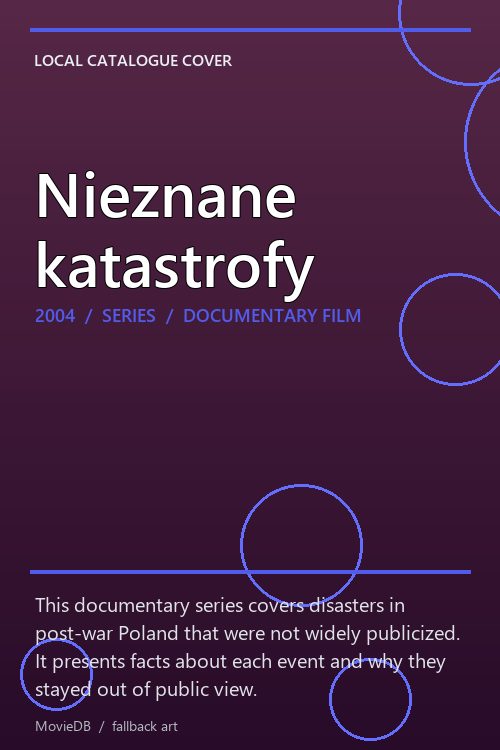 Nieznane katastrofy poster