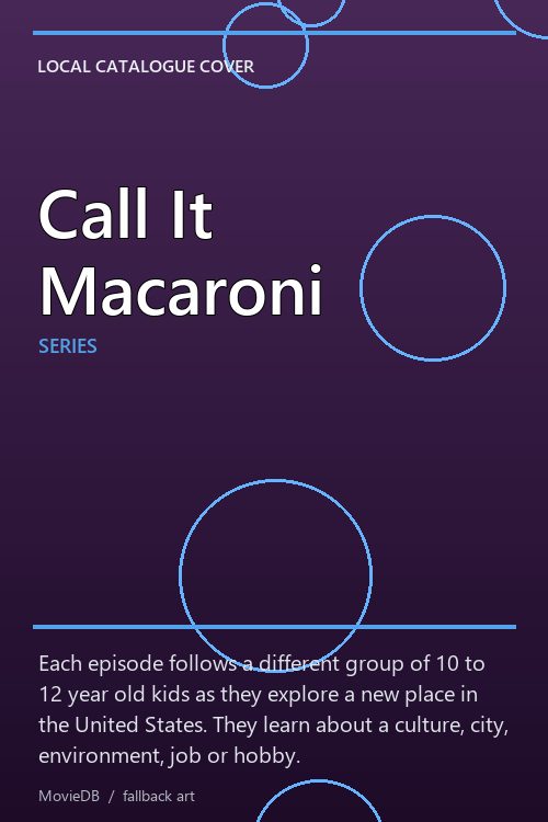 Call It Macaroni poster
