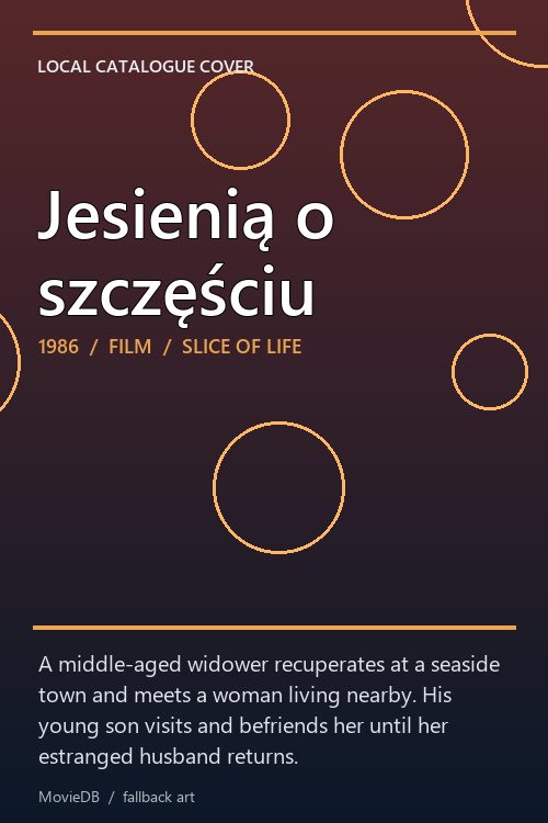 Jesienią o szczęściu poster