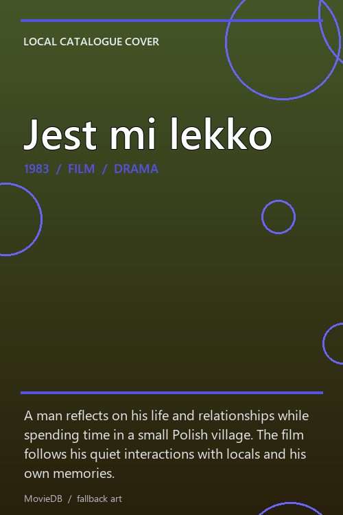 Jest mi lekko poster