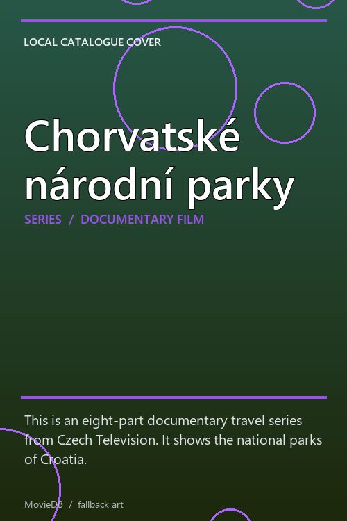 Chorvatské národní parky poster