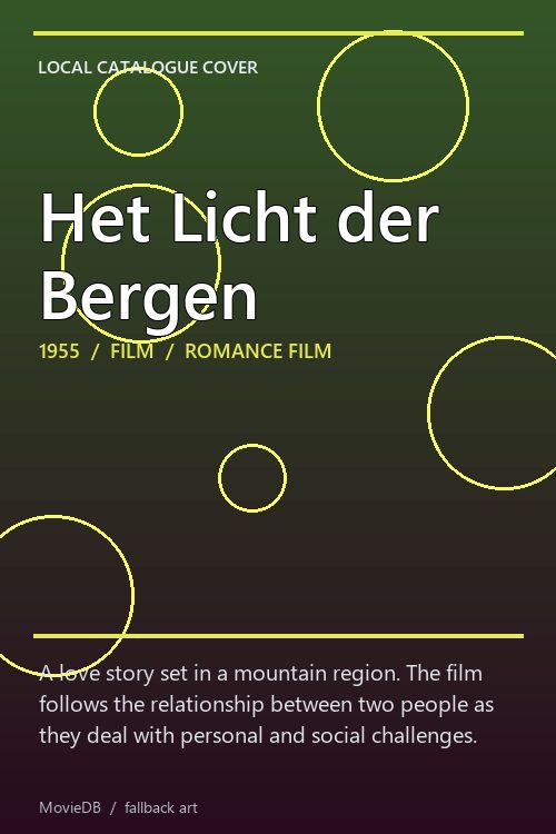 Het Licht der Bergen poster