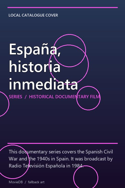 España, historia inmediata poster