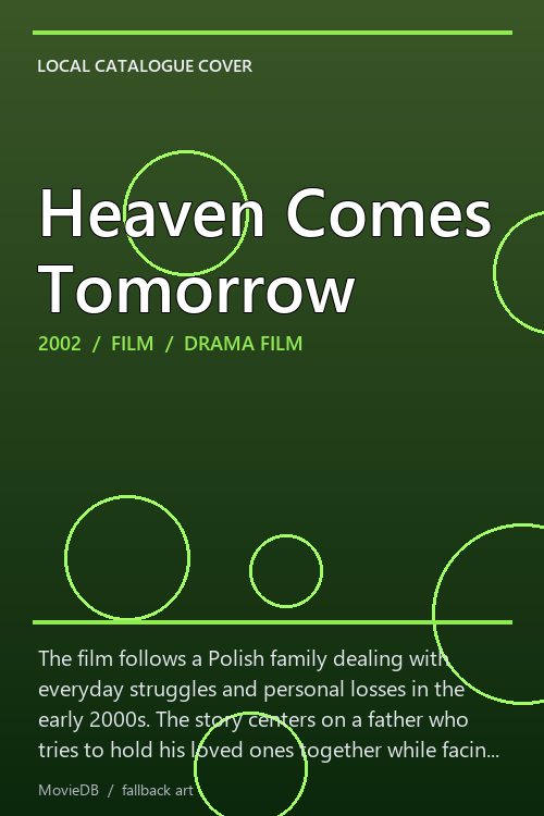 Heaven Comes Tomorrow poster