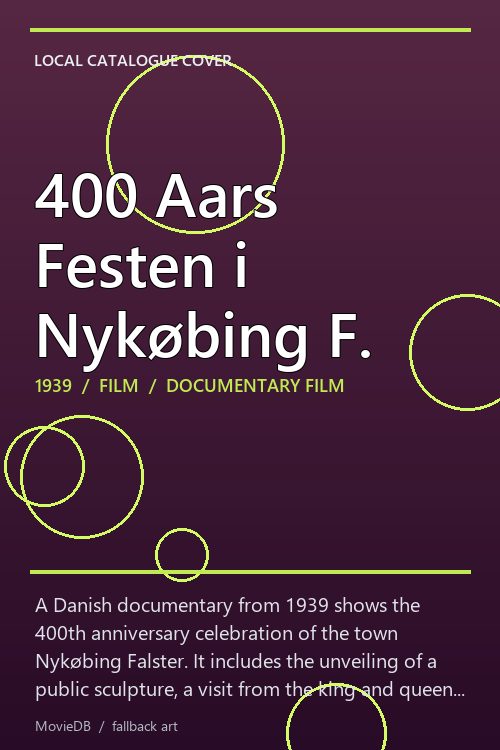 400 Aars Festen i Nykøbing F. poster