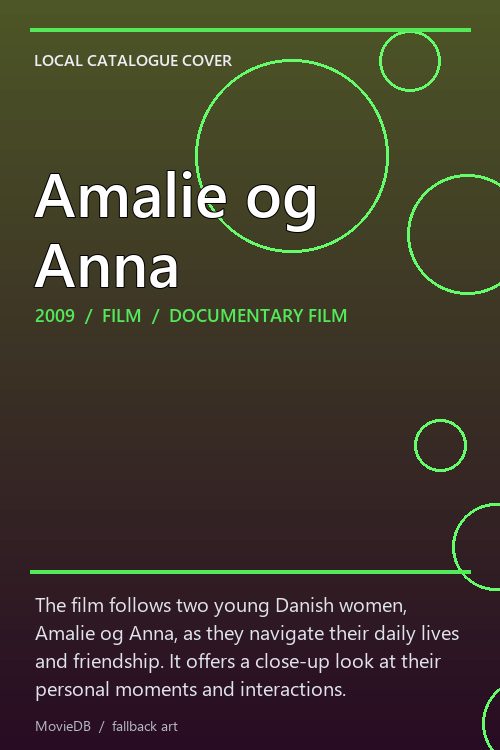 Amalie og Anna poster