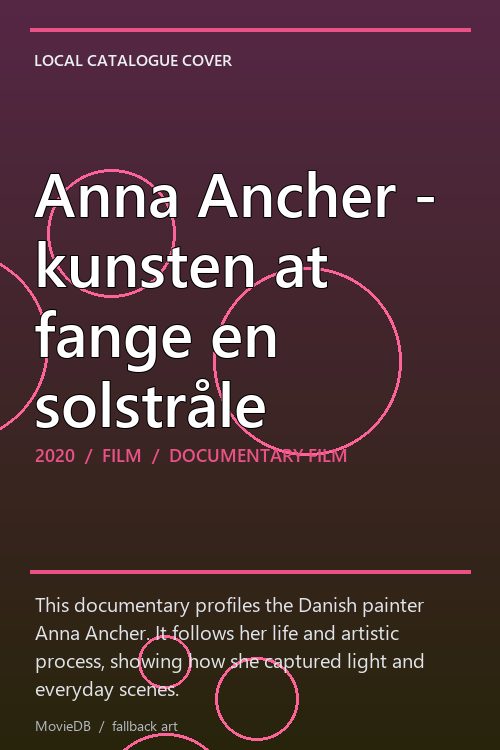 Anna Ancher - kunsten at fange en solstråle poster