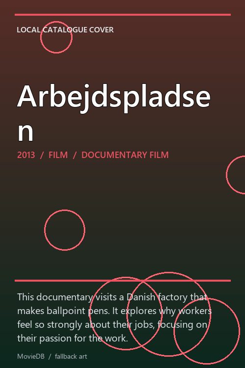 Arbejdspladsen poster