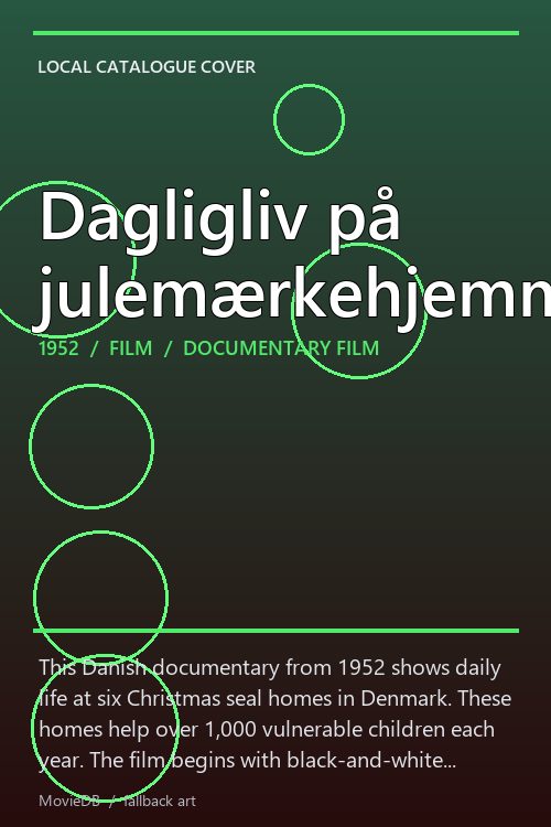 Dagligliv på julemærkehjemmene poster