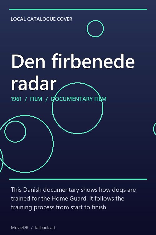 Den firbenede radar poster